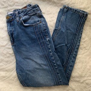 BDG High-Rise Mom Jeans with Denim Stripe
